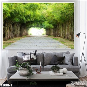 Tranh hàng tre làng