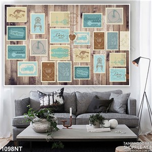 Tranh tem giám tường