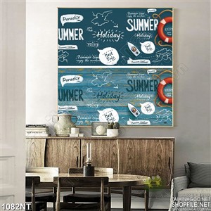 Tranh du lịch mùa hè