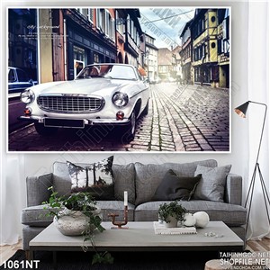 Tranh phố xưa lãng mạn