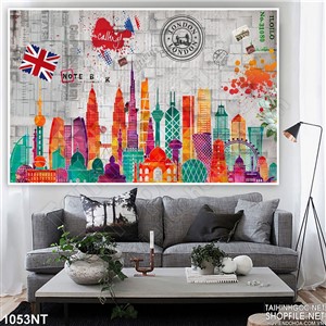 Tranh thành phố muôn màu