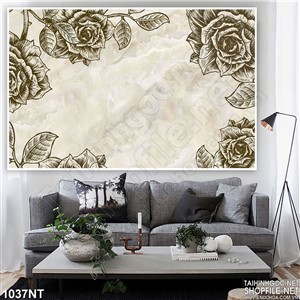 Tranh vẽ hoa hồng đen