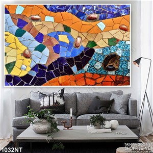 Tranh mãnh ghép sắc màu