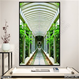 Tranh hành lang xưa