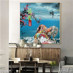 Tranh hát tuồng bên sông