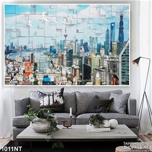 Tranh thanh phố ghép tranh