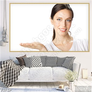 Tranh cô gái đẹp in tường