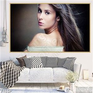 Tranh đẹp mái tóc mới óng ả