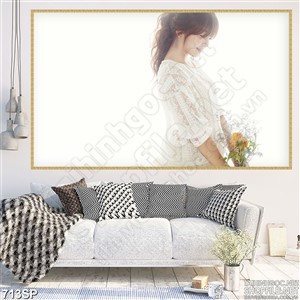 Tranh in uv cô gái tinh khiết