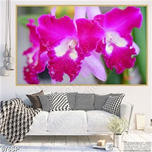 Tranh đẹp hoa in uv