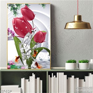 Tranh tulip 3D đẹp nhất