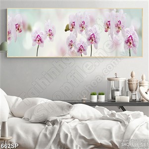 Tranh psd hoa lan đẹp mờ ảo