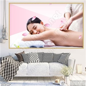 Tranh psd cô gái thư giãn