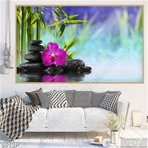 Tranh spa cảnh đẹp in tường