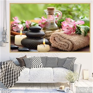 Tranh mới nhất spa in hoa nến