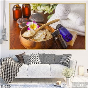 Tranh spa sản phẩm massage