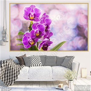 Tranh hoa lan đẹp in wall