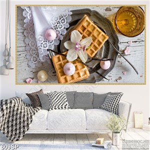 Tranh đẹp bánh kếp và mật ong