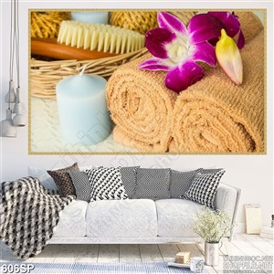 Tranh in spa nhành hoa lan mới nhất