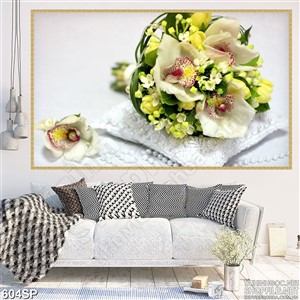 Tranh spa bó hoa đẹp