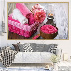 Tranh muối thơm hồng spa