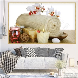 Tranh in uv đẹp hoa lan