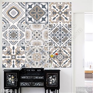 Tranh gạch bông họa tiết in nghệ thuật