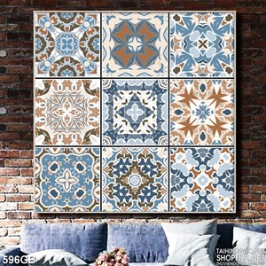 Tranh gạch ốp tường in hoa văn cổ điển chất lượng