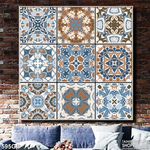 Tranh gạch ốp tường in họa tiết cổ điển chất lượng