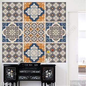 Tranh gạch ốp tường in màu cổ điển chất lượng cao