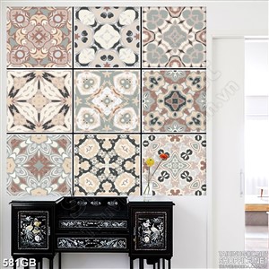 Tranh gạch trang trí ô vuông ghép in nghệ thuật