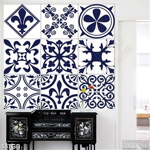 Tranh gạch ốp lát sàn in 3d họa tiết tối màu