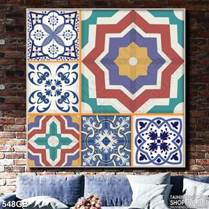 Tranh gạch ốp sàn đa dạng họa tiết in uv