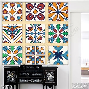 Tranh gạch ốp tường in uv họa tiết màu sắc nét