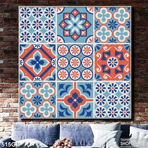 Tranh gạch ô vuông in uv họa tiết đa dạng