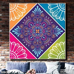 Tranh gạch trang trí tường in họa tiết