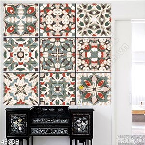 Tranh gạch trang trí in uv họa tiết trang nhã