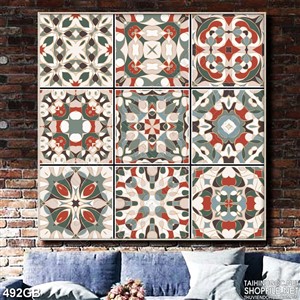 Tranh gạch trang trí in uv màu trang nhã