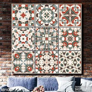 Tranh gạch trang trí in màu trang nhã