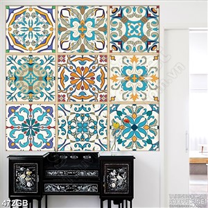 Tranh gạch trang trí in họa tiết