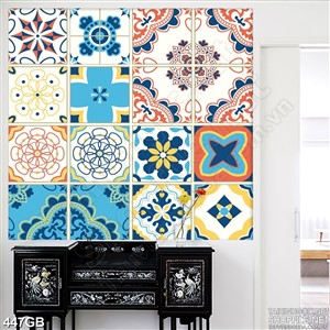 Tranh gạch bông in họa tiết trang trí phòng