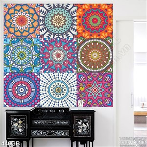 Tranh gạch ô vuông in uv họa tiết treo tường