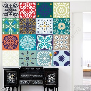 Tranh gạch bông in uv họa tiết ô vuông