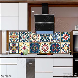 Tranh gạch bông in kính trang trí