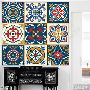 Tranh gạch bông dán tường in họa tiết