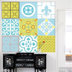 Tranh gạch dán tường in họa tiết đơn giản