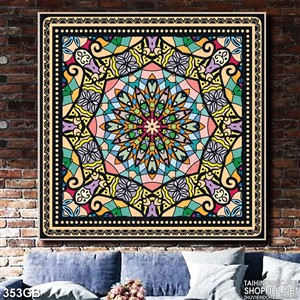 Tranh gạch in uv họa tiết nhỏ sắc màu