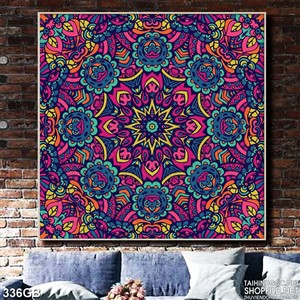 Tranh gạch in uv  họa tiết sặc sỡ