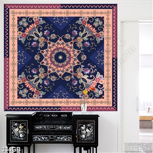 Tranh gạch in hoa văn sắc trời đêm