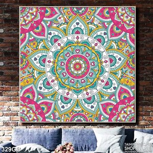 Tranh gạch họa tiết hoa sắc hồng 3d